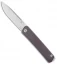 Medford Gentleman Jack Slip Joint Knife Violet Titanium (3.1" Tumbled)