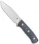 QSP Bison Fixed Blade Knife Denim Jean Micarta (4.5" Satin) QS134-B