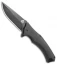 QSP Sthenia Liner Lock Knife Black G-10 (3.25" Black Stonewash)