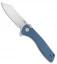 CJRB Kicker Recoil-Lock Knife Blue G-10 (3.5" Stonewash) J1915-BU