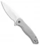 WE Knife Co. Kitefin Frame Lock Knife Gray Ti (3.24" Satin) 2001H