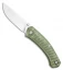 GiantMouse Vox/Anso ACE Iona Liner Lock Knife Green G-10 (2.9" Satin)