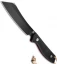 Artisan Cutlery Tomahawk Fixed Blade Knife Black G-10/Red Liners (6.3" Black)