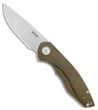 MKM Voxnaes Timavo Liner Lock Knife OD Green Micarta (2.87" Stonewash)