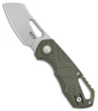 MKM Voxnaes Isonzo Sheepsfoot Liner Lock Knife Green FRN (2.25" Stonewash)