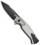 Bestech Knives Horus Folding Knife Gray Titanium/CF (3.5" Black SW) BT1901C