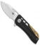 Bestech Knives Engine Drop Point Flipper Knife CF/Blue Ti (2.38" Satin) BT1805B