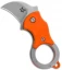 Fox Knives Mini-KA Linerlock Karambit Knife Orange (1" Bead Blast) 01FX326
