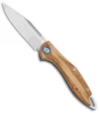 MKM Burnley Fara Slip Joint Folding Knife Olive Wood (3" Satin) MY01-O