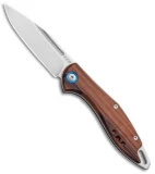 MKM Burnley Fara Slip Joint Folding Knife Santos Wood (3" Satin)