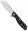 Artisan Cutlery Tomahawk Frame Lock Knife Black Titanium (3.8" Satin)