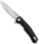 Artisan Cutlery Zumwalt Liner Lock Knife Smooth Black G-10 (3.8" Satin)