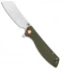 Artisan Cutlery Tomahawk Liner Lock Knife Green G-10 (3.8" Stonewash)