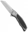 Artisan Cutlery Megahawk Liner Lock Knife Gray/Carbon Fiber (3.9" Stonewash)
