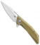 Bestech Shrapnel Frame Lock Knife Gold Titanium (3.5"Satin) BT1802D