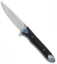 Artisan Cutlery Shark Liner Lock Knife CF/Titanium (3" Stonewash) 1707GS-GY