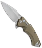 Hogue Knives X5 Spear Point Flipper Knife FDE (3.5" Stonewash) 34574