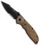 HK Exemplar Pivot Lock Knife Flat Dark Earth G-10 (3.25" Black Serr) 54153