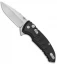 Hogue X1 Microflip Drop Point Flipper Knife Matte Black (2.6" Stonewash) 24172