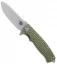 Bestech Knives Grampus Liner Lock Knife OD Green G-10 (3.5" Satin)