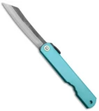 Nagao Higonokami Friction Folder Teal Stainless Steel (3" Aogami) HIGOCCB