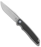 Kizer Nick Swan Matanzas Frame Lock Knife Ti/CF (3.4" Bead Blast) Ki4510A1