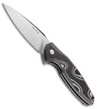 RUIKE Fang Liner Lock Knife Gray/Black (3.5" Satin) P105