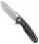Rike Knife Thor1 Integral Framelock Flipper Carbon Fiber/Ti (3.75" Bead Blast)