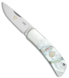 Fallkniven Tre Kronor de Luxe TK3MOP Lockback Knife Mother of Pearl (2.7" Satin)