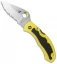 Spyderco Snap-It Salt Knife Yellow FRN (2.9" Satin Full Serr) C26SYL