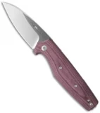 Viper Knives DAN 2 Wharncliffe Knife Burgundy Micarta (2.9" Satin) V5930CBR