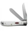 Case Mini Trapper Pocket Knife 3.5" White Delrin (6207 SS) 60186