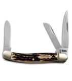 Schrade Uncle Henry Premium Stockman Knife 3.5" Staglon 897UH