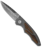 Boker Leopard Damascus I Knife (3.75" Plain) 110084DAM