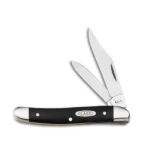 Case Texas Jack Knife 3.375" Jet Black Synthetic (22087 SS) 0220