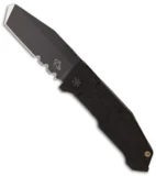 Mantis Folding Pry Knife Folder (3.25" Black Serr) MT-7.2AS
