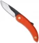 Svord Peasant Knife Friction Folder Orange (3.25" Black)