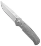 Liong Mah Design Model 18 Integral Frame Lock Knife Textured Ti (3.75"Satin)