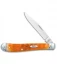 Case Slimline Trapper Knife  4.1" Cayenne Bone/Crandall Jig (61048 SS) 35814