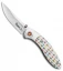 Brighten Blades BRAVE Liner Lock Knife Arrow Aluminum (2.5" Satin)