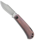 Kansept Knives Swan Wedge Lockback Knife Copper (2.5" Damascus)