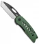 Bestech Knives Explorer Tanto Flipper Liner Lock Knife Green G-10 (3" Satin SW)