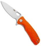 Honey Badger Knives Medium Flipper Leaf Shape Orange FRN (3.25" Satin)