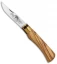Antonini Old Bear Classical Large Folding Knife Italian Olive (3.4" Satin)