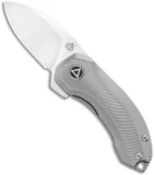 QSP Knife Hamster Framelock Knife Titanium (2" Satin)