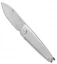 Acta Non Verba Knives Z050 Slip Joint Knife Silver Aluminum (2.6" Stonewash)