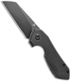 Kansept Knives Steller Frame Lock Knife Black Titanium (3" Black Stonewash)