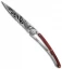 Deejo 37g Fox Ultra-Light Frame Lock Knife Coralwood (3.75" Serrated)