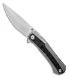 Kansept Knives Kratos Frame Lock Knife Carbon Fiber/Ti (3.75" Satin)