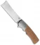 Bestech Knives Jason Clark Spanish Tip Razor Knife Natural Micarta (3.75" Satin)